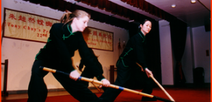 Anna Chlumsky and Ami Shin perform Staff vs. Staff Group Form during the 22nd Anniversary Celebration