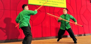 Jon Lung and Vance Young Performing Staff Vs. Staff (Seven Star Mantis)
